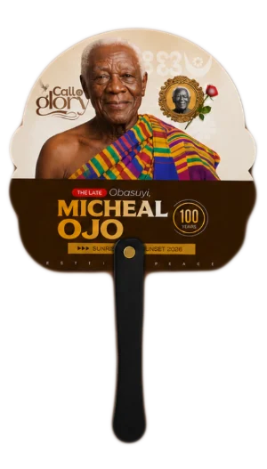 Micheal Ojo Memorial Hand Fan